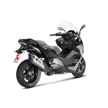 BMW C650 Sport - (2016-2020) Akrapovic Titanium Silencer Slip-On Kit (To OE Collector) - Road Legal