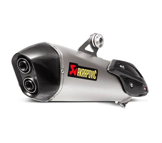 BMW C650 Sport - (2016-2020) Akrapovic Titanium Silencer Slip-On Kit (To OE Collector) - Road Legal