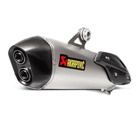 BMW C650 GT - (2016-2020) Akrapovic Titanium Silencer Slip-On Kit (To OE Collector) - Road Legal