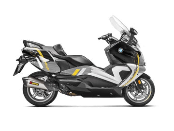 BMW C650 GT - (2016-2020) Akrapovic Titanium Silencer Slip-On Kit (To OE Collector) - Road Legal