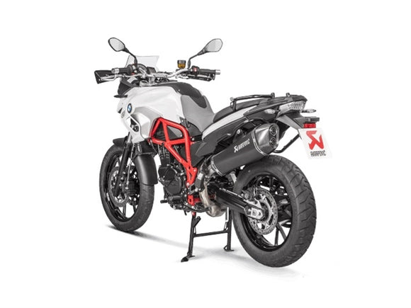 BMW F800GS - (2017-2018) Akrapovic Titanium Silencer Slip-On Kit (To OE Collector) - Road Legal