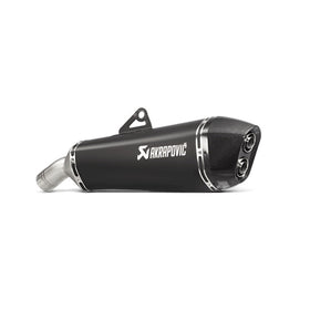 BMW F800R - (2017-2019) Akrapovic Titanium Silencer Slip-On Kit - Black Hexagonal - Road Legal