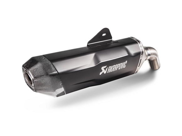 BMW F 800 GS - (2024-2025) Akrapovic Black Coated Titanium Silencer Slip-On Kit - Road Legal