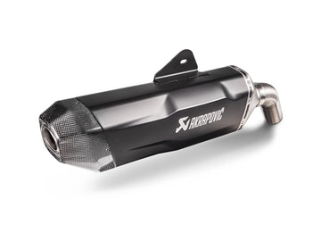BMW F800GS - (2024-2026) Akrapovic Black Coated Titanium Silencer Slip-On Kit - Road Legal