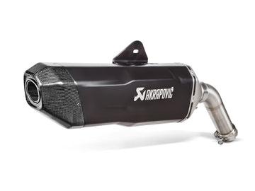 BMW F850GS Adventure - (2019-2023) Akrapovic Black Coated Titanium Silencer Slip-On Kit - Road Legal