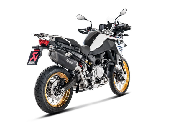 BMW F850GS Adventure - (2019-2023) Akrapovic Black Coated Titanium Silencer Slip-On Kit - Road Legal