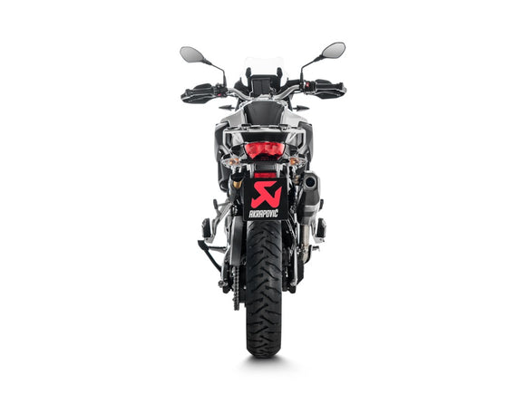 BMW F900GS - (2024-2026) Akrapovic Black Coated Titanium Silencer Slip-On Kit - Road Legal