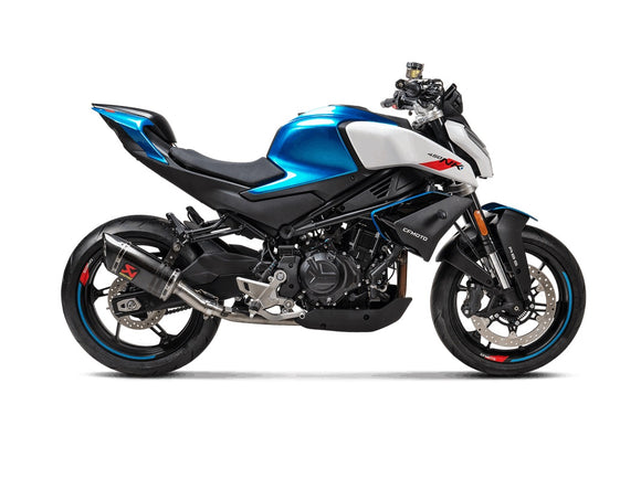 CF MOTO 450 NK - (2023-2024) Akrapovic Carbon Silencer Slip-On Kit - Race