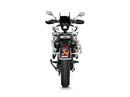 CF MOTO 800 MT Sport / Touring - (2022-2025) Akrapovic Titanium Silencer Slip-On Kit (Includes Carbon Heat Shield) - Road Legal