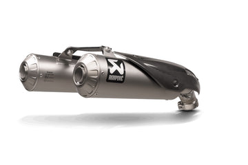 DUCATI Scrambler 1100 Tribute Pro - (2022-2024) Akrapovic Twin Titanium Silencer Slip-On Kit - Road Legal (Std & Pro Models)