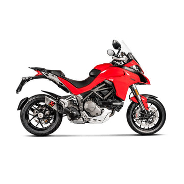 DUCATI Multistrada 1200 / S - (2015-2018) Akrapovic Titanium Silencer Slip-On Kit - Road Legal