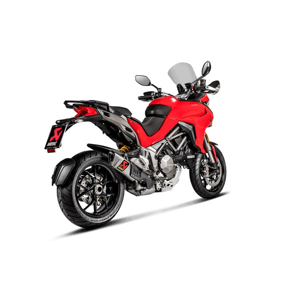 DUCATI Multistrada 1200 / S - (2015-2018) Akrapovic Titanium Silencer Slip-On Kit - Road Legal