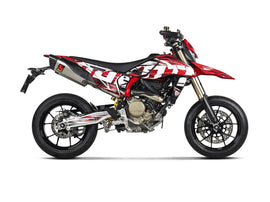 DUCATI Hypermotard 698 Mono - (2024-2026) Akrapovic Twin Titanium Silencer Slip-On Kit - Road Legal