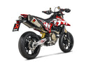 DUCATI Hypermotard 698 Mono - (2024-2026) Akrapovic Twin Titanium Silencer Slip-On Kit - Road Legal