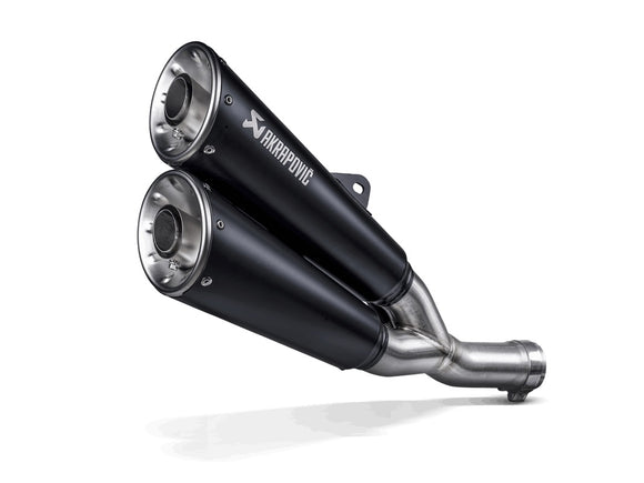 DUCATI Scrambler Urban Motard (800cc) - (2022-2022) Akrapovic Titanium Silencer Slip-On Kit (Twin Black Coated) - Race Removable Baffle