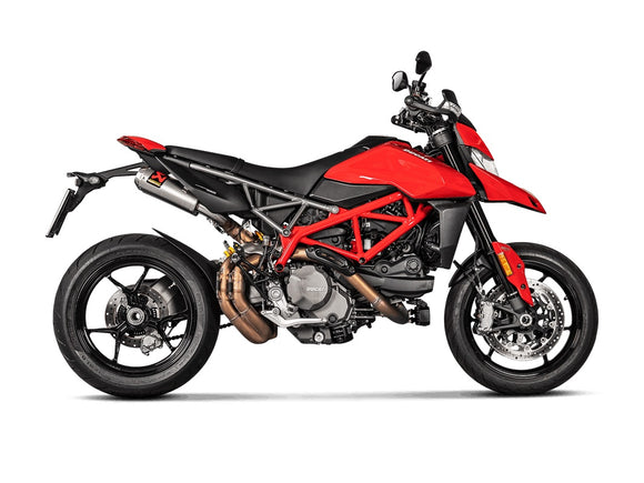 DUCATI Hypermotard 950 / SP - (2019-2024) Akrapovic Twin Titanium Silencer Slip-On Kit - Road Legal