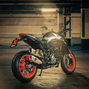 DUCATI Monster / Plus / SP - (2021-2024) Akrapovic Twin Titanium Silencer Slip-On Kit - Road Legal