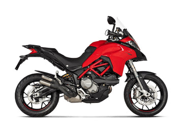 DUCATI Multistrada 950 / S - (2021-2021) Akrapovic Titanium Silencer Slip-On Kit (Twin) - Road Legal