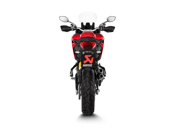 DUCATI Multistrada V2 / S - (2021-2024) Akrapovic Titanium Silencer Slip-On Kit (Twin) - Road Legal