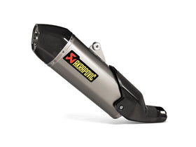 DUCATI DesertX - (2022-2024) Akrapovic Titanium Silencer Slip-On Kit - With Carbon Heatshield - Road Legal
