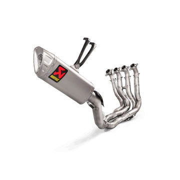 HONDA CBR1000RR Fireblade - (2017-2019) Akrapovic Titanium Silencer Complete Stainless 4-2-1 System Conical Headers - Hexagonal - Race Removable Baffle