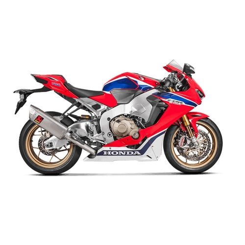 HONDA CBR1000RR Fireblade - (2017-2019) Akrapovic Titanium Silencer Complete Stainless 4-2-1 System Conical Headers - Hexagonal - Race Removable Baffle