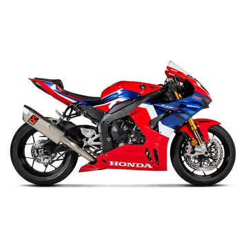 HONDA CBR1000RR Fireblade - (2020-2023) Akrapovic Titanium Silencer & Stainless Headers Full 4-2-1 Race System - Race Removable Baffle