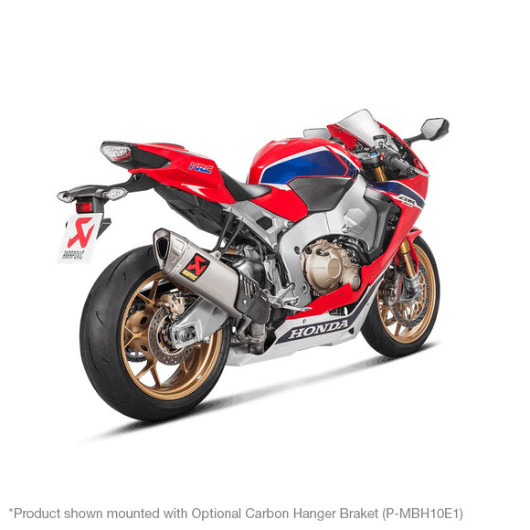 HONDA CBR1000RR Fireblade - (2017-2019) Akrapovic Titanium Silencer Slip-On Kit - Forged Titanium Outlet Cap - Hexagonal - Road Legal