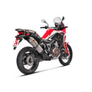 HONDA CRF1000L Africa Twin Adventure Sport - (2018-2020) Akrapovic Titanium Silencer Slip-On Kit - Twin Outlet - Road Legal