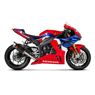 HONDA CBR1000RR Fireblade - (2020-2023) Akrapovic Carbon Silencer Slip-On Kit - WSBK Style With Titanium End Cap - Race