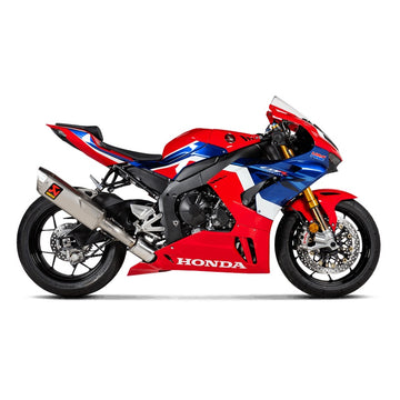 HONDA CBR1000RR Fireblade - (2020-2023) Akrapovic Titanium Silencer Track Day Slip-On Kit - WSBK Style - Race