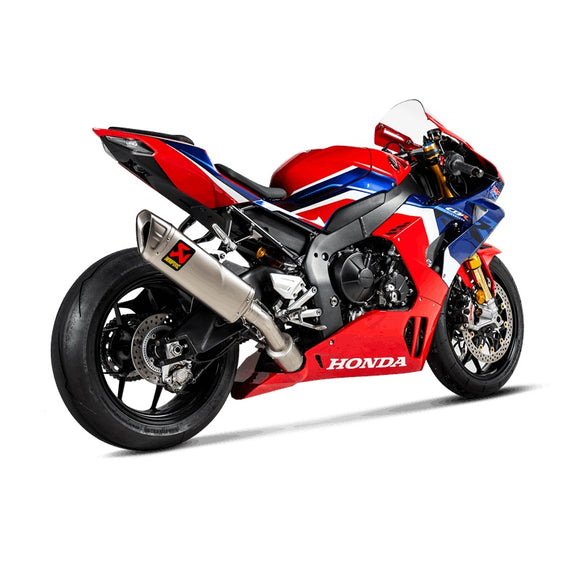 HONDA CBR1000RR Fireblade - (2020-2023) Akrapovic Titanium Silencer Track Day Slip-On Kit - WSBK Style - Race