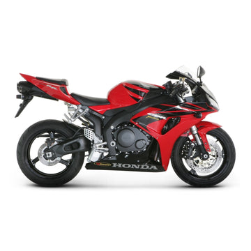 HONDA CBR1000RR Fireblade - (2006-2007) Akrapovic Carbon Silencer Slip-On Kit (With Titanium Link Pipe) - Hexagonal - Road Legal Removable Baffle