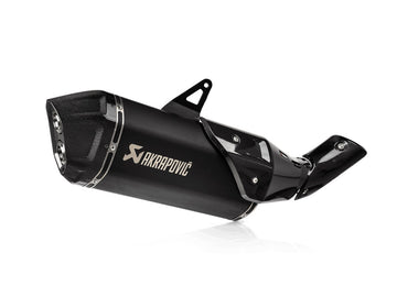 HONDA CRF1100L Africa Twin / Adventure Sport - (2024-2026) Akrapovic Black Coated Titanium Silencer Slip-On Kit - Twin Outlet With Carbon Endcap - Road Legal