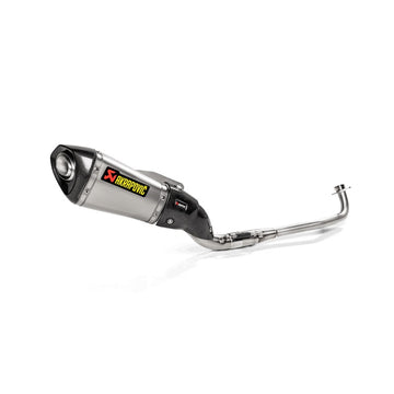 HONDA MSX 125 Grom - (2016-2020) Akrapovic Complete Stainless Race System - With Titanium Silencer, Inc Carbon Heat Shield