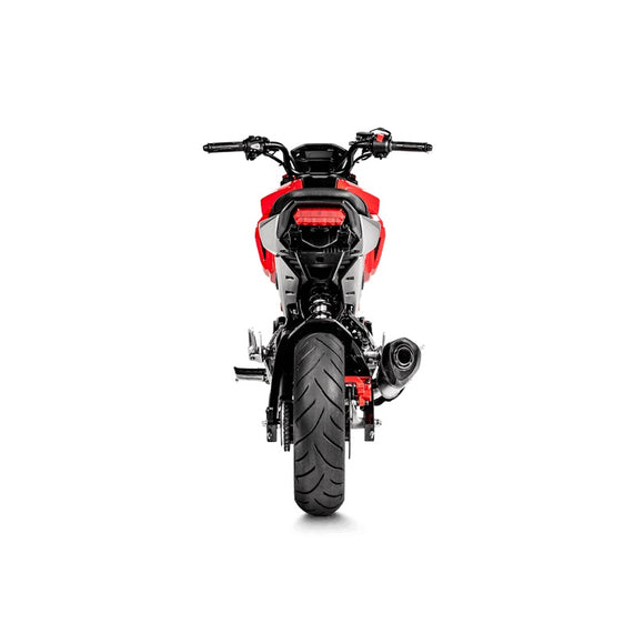 HONDA MSX 125 Grom - (2016-2020) Akrapovic Complete Stainless Race System - With Titanium Silencer, Inc Carbon Heat Shield