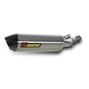 HONDA VFR1200 - (2010-2022) Akrapovic Titanium Silencer Slip-On Kit - (Standard Level Retains Use Of Pannier System) - Road Legal Removable Baffle
