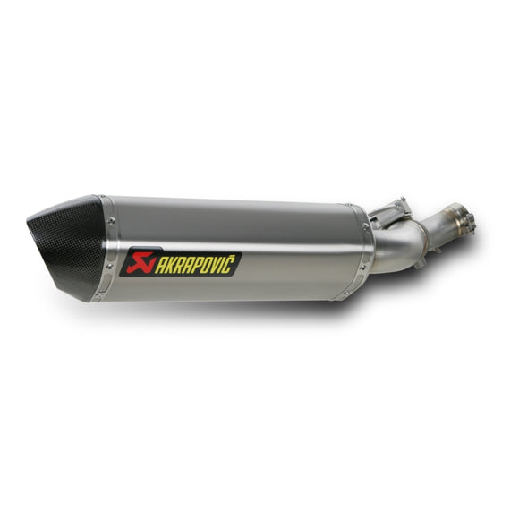 HONDA VFR1200 - (2010-2022) Akrapovic Titanium Silencer Slip-On Kit - (Standard Level Retains Use Of Pannier System) - Road Legal Removable Baffle