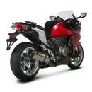 HONDA VFR1200 - (2010-2022) Akrapovic Titanium Silencer Slip-On Kit - (Standard Level Retains Use Of Pannier System) - Road Legal Removable Baffle