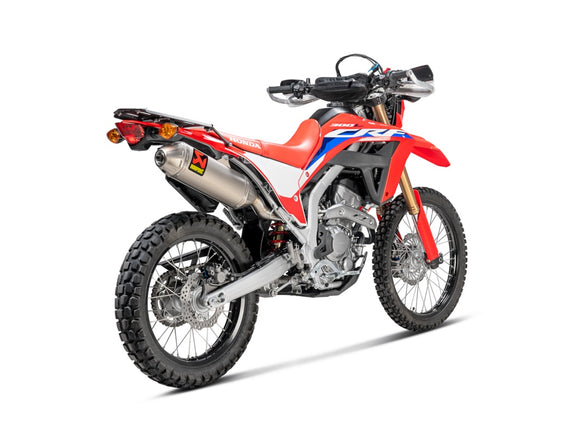HONDA CRF 300 L / RALLY - (2021-2024) Akrapovic Titanium Silencer Slip On Kit - RACE (Removable Baffle)