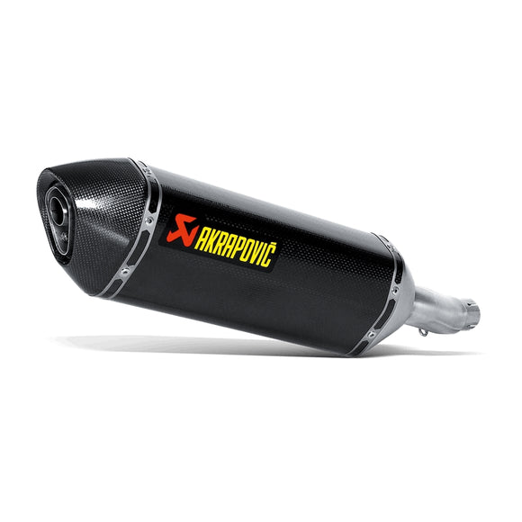 HONDA CBR300R - (2014-2021) Akrapovic Carbon Silencer Slip-On Kit  - Hexagonal - Race Removable Baffle