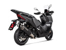 HONDA ADV 350 - (2022-2024) Akrapovic SP Black Coated Titanium Sleeved Slip-On Kit - Road Legal