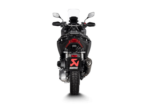 HONDA ADV 350 - (2022-2024) Akrapovic SP Black Coated Titanium Sleeved Slip-On Kit - Road Legal