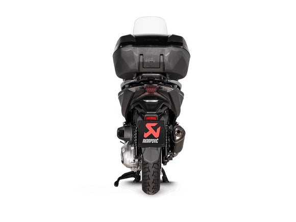 HONDA ADV 350 - (2022-2024) Akrapovic SP Black Coated Titanium Sleeved Slip-On Kit - Road Legal