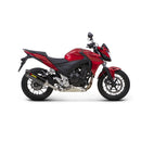 HONDA CB500F - (2013-2015) Akrapovic Carbon Silencer Slip-On Kit  - Hexagonal - Removable Baffle