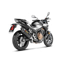 HONDA CB500X - (2019-2019) Akrapovic Carbon Silencer Slip-On Kit  - Hexagonal - Road Legal