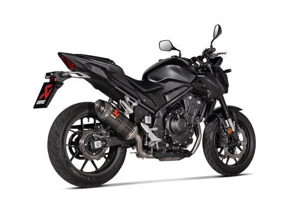 HONDA CB500X - (2020-2023) Akrapovic Carbon Silencer Slip-On Kit - Road Legal
