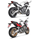 HONDA CB650F - (2014-2016) Akrapovic Titanium Silencer Complete 4-1 System - Road Legal Removable Baffle