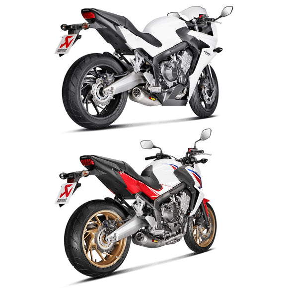 HONDA CBR650R - (2019-2020) Akrapovic Titanium Silencer Complete 4-1 System - Removable Baffle