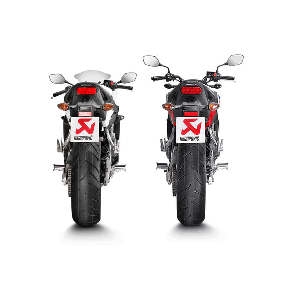 HONDA CBR650F - (2014-2016) Akrapovic Titanium Silencer Complete 4-1 System - Road Legal Removable Baffle